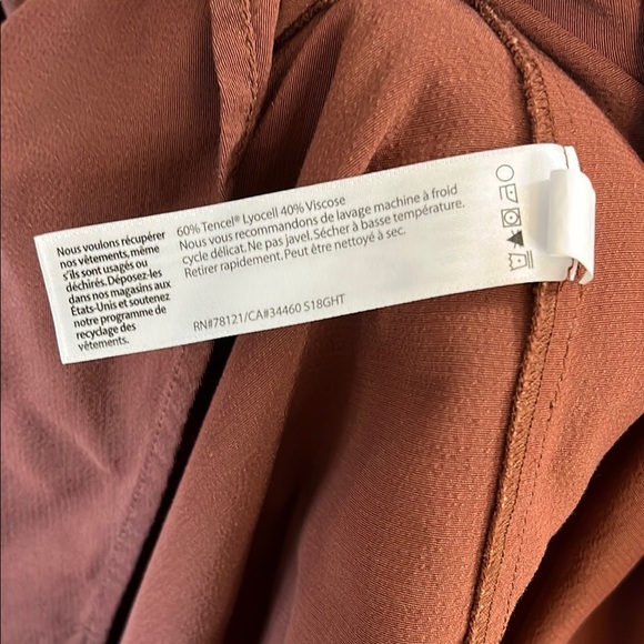 Eileen Fisher Brown Floor Length Maxi Sleeveless Dress - Size Medium - Picture 16 of 16